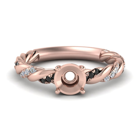 Twisted Vine Semi Mount Engagement Ring