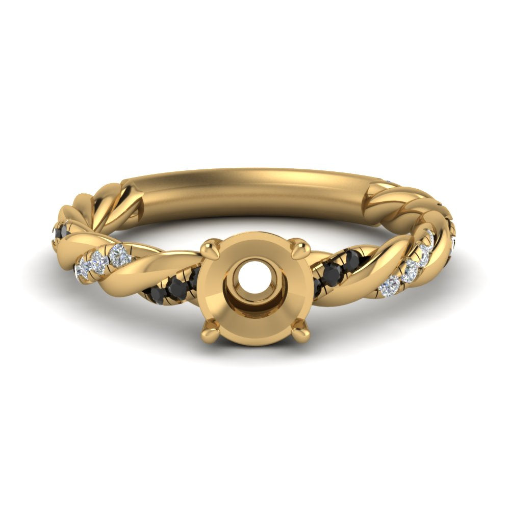 Twisted Vine Semi Mount Engagement Ring