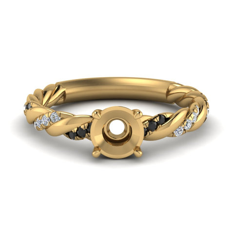 Twisted Vine Semi Mount Engagement Ring