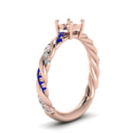 Load image into Gallery viewer, Twisted Vine Semi Mount Engagement Ring
