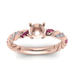 Load image into Gallery viewer, Twisted Vine Semi Mount Engagement Ring
