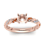 Load image into Gallery viewer, Twisted Vine Semi Mount Engagement Ring
