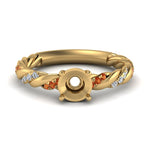 Load image into Gallery viewer, Twisted Vine Semi Mount Engagement Ring
