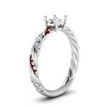 Load image into Gallery viewer, Twisted Vine Semi Mount Engagement Ring
