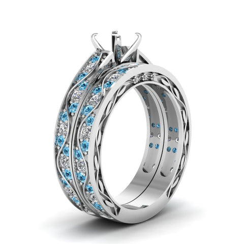 semi-mount-white-diamond-shank-wave-wedding-set-with-ice-blue-topaz-in-14K-white-gold-FDENS3543SMGICBLTOANGLE2-NL-WG