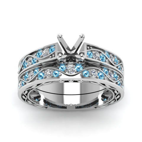 semi-mount-white-diamond-shank-wave-wedding-set-with-ice-blue-topaz-in-14K-white-gold-FDENS3543SMGICBLTOANGLE5-NL-WG