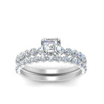 Load image into Gallery viewer, shared-prong-asscher-engagement-and-wedding-ring-set-in-FDENS3023AS-NL-WG
