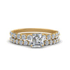Load image into Gallery viewer, shared-prong-asscher-engagement-and-wedding-ring-set-in-FDENS3023AS-NL-YG