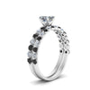 Load image into Gallery viewer, shared-prong-asscher-engagement-and-wedding-ring-set-with-black-diamond-in-FDENS3023ASGBLACK-NL-WG