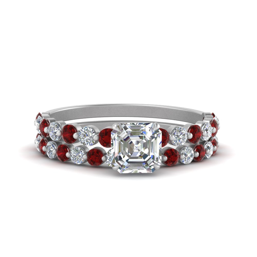 shared-prong-asscher-engagement-and-wedding-ring-set-with-ruby-in-FDENS3023ASGRUDR-NL-WG