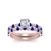 Load image into Gallery viewer, shared-prong-asscher-engagement-and-wedding-ring-set-with-sapphire-in-FDENS3023ASGSABL-NL-RG