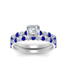 Load image into Gallery viewer, shared-prong-asscher-engagement-and-wedding-ring-set-with-sapphire-in-FDENS3023ASGSABL-NL-WG