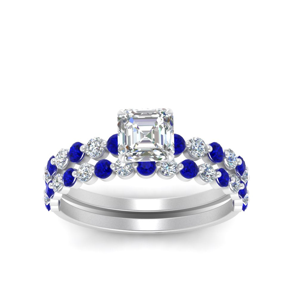 shared-prong-asscher-engagement-and-wedding-ring-set-with-sapphire-in-FDENS3023ASGSABL-NL-WG