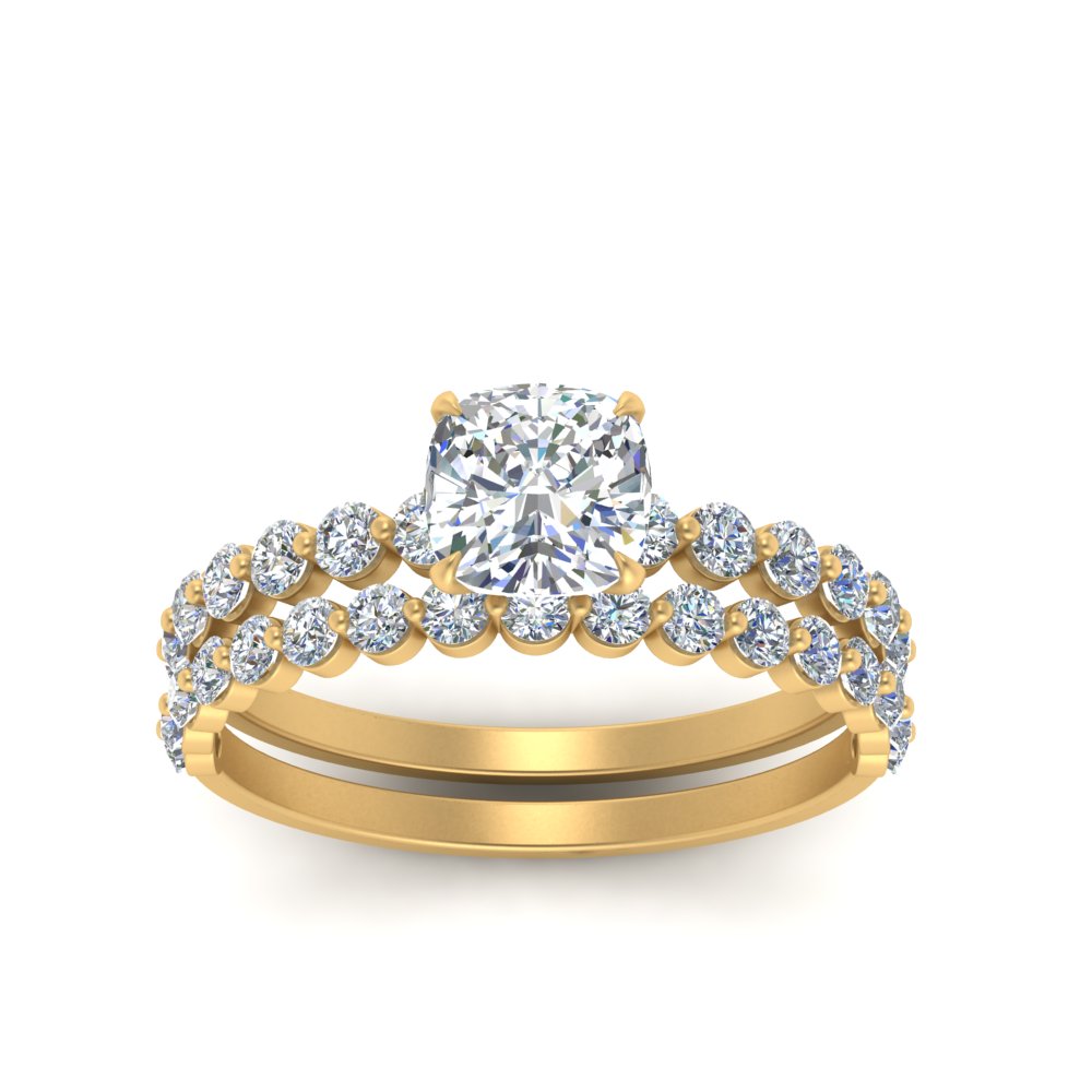 shared-prong-cushion-engagement-and-wedding-ring-set-in-FDENS3023CU-NL-YG