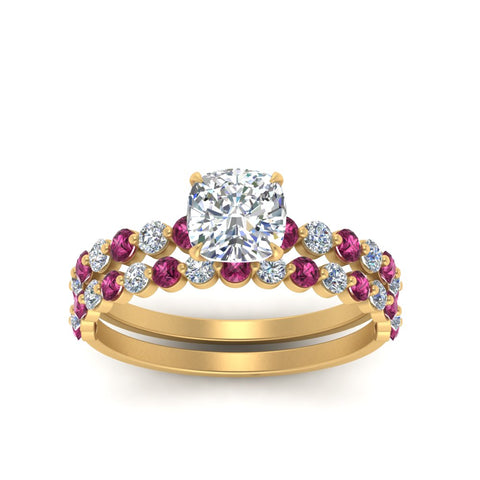 shared-prong-cushion-engagement-and-wedding-ring-set-with-pink-sapphire-in-FDENS3023CUGSADRPI-NL-YG