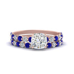 Load image into Gallery viewer, shared-prong-cushion-engagement-and-wedding-ring-set-with-sapphire-in-FDENS3023CUGSABL-NL-RG
