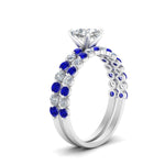 Load image into Gallery viewer, shared-prong-cushion-engagement-and-wedding-ring-set-with-sapphire-in-FDENS3023CUGSABL-NL-WG
