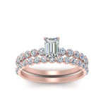 Load image into Gallery viewer, shared-prong-emerald-cut-engagement-and-wedding-ring-set-in-FDENS3023EM-NL-RG
