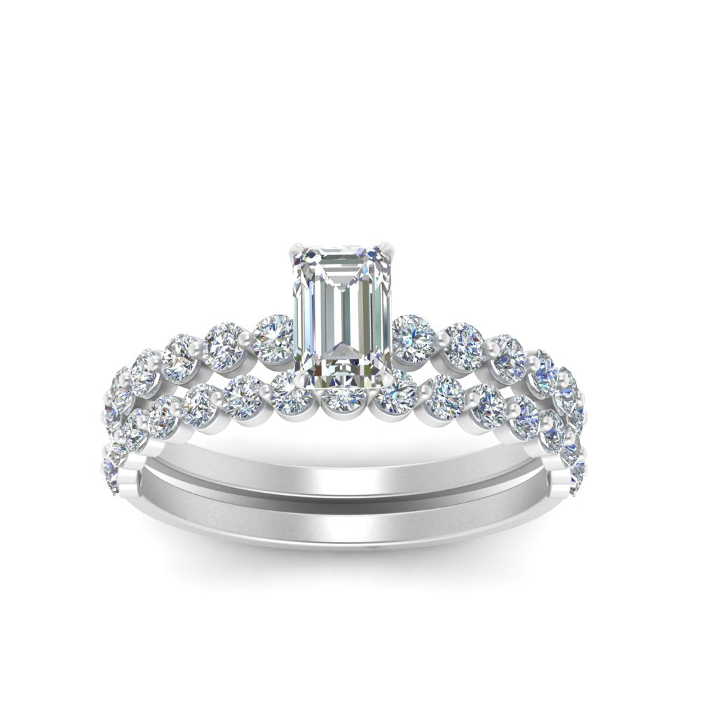 shared-prong-emerald-cut-engagement-and-wedding-ring-set-in-FDENS3023EM-NL-WG
