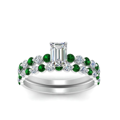 shared-prong-emerald-cut-engagement-and-wedding-ring-set-with-emerald-in-FDENS3023EMGEMGR-NL-WG