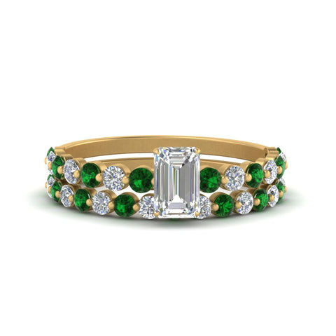 shared-prong-emerald-cut-engagement-and-wedding-ring-set-with-emerald-in-FDENS3023EMGEMGR-NL-YG