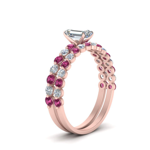 shared-prong-emerald-cut-engagement-and-wedding-ring-set-with-pink-sapphire-in-FDENS3023EMGSADRPI-NL-RG