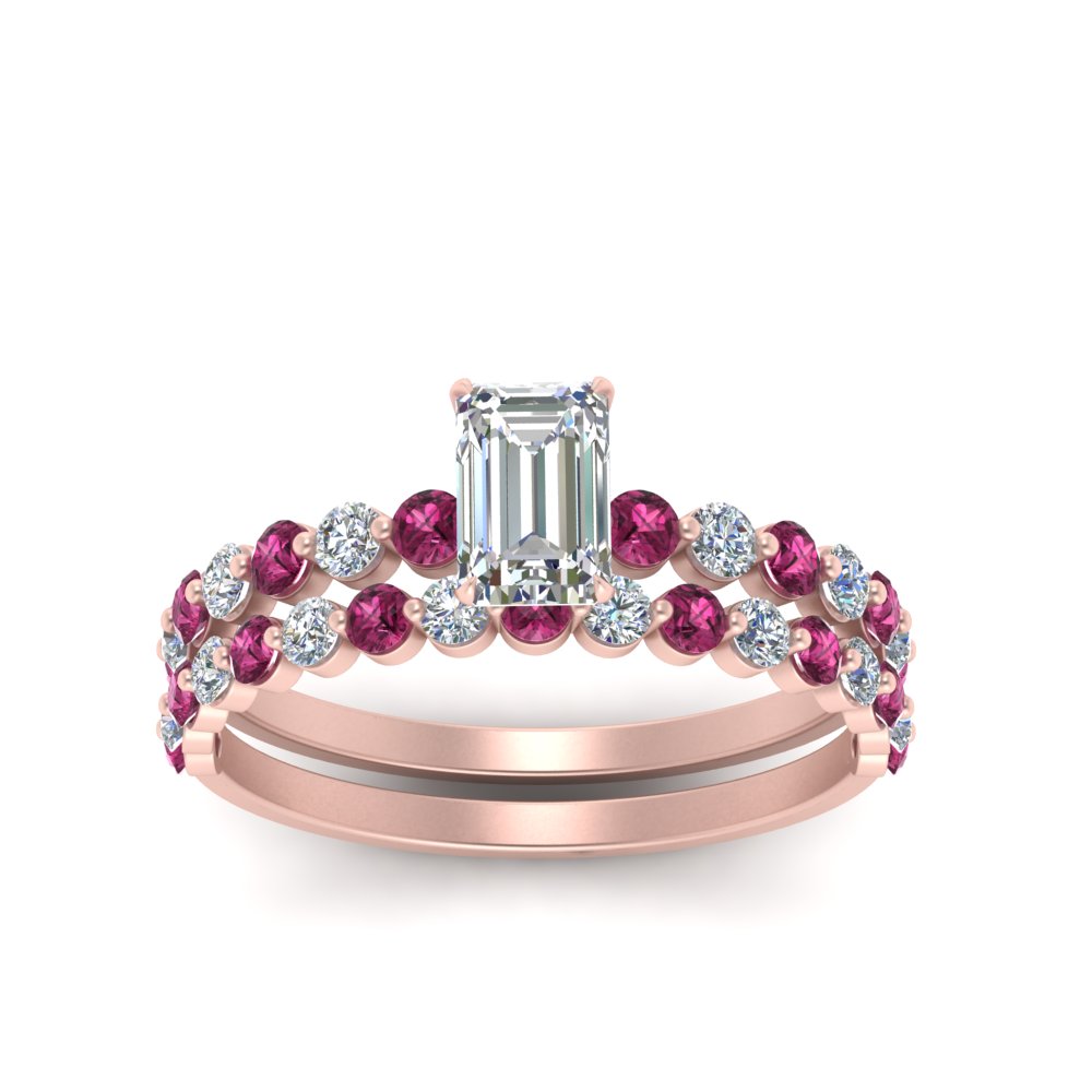 shared-prong-emerald-cut-engagement-and-wedding-ring-set-with-pink-sapphire-in-FDENS3023EMGSADRPI-NL-RG