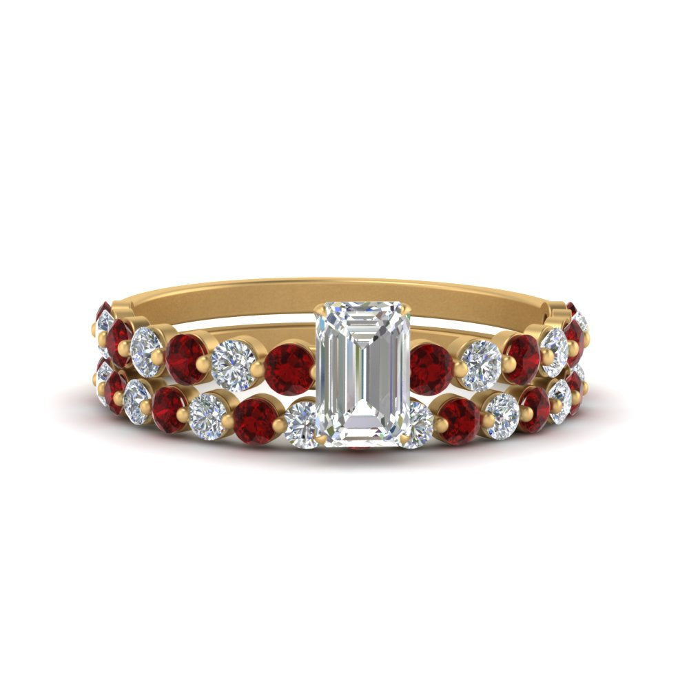 shared-prong-emerald-cut-engagement-and-wedding-ring-set-with-ruby-in-FDENS3023EMGRUDR-NL-YG