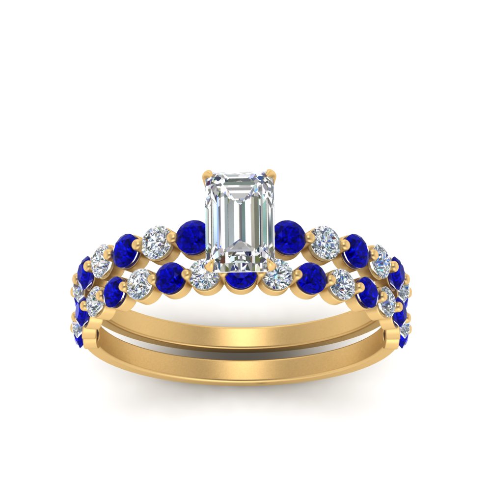 shared-prong-emerald-cut-engagement-and-wedding-ring-set-with-sapphire-in-FDENS3023EMGSABL-NL-YG