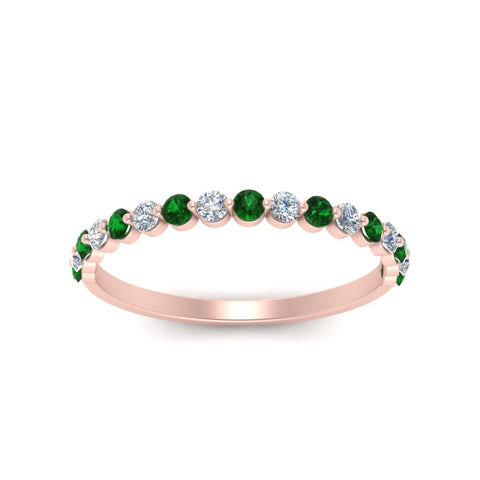 shared-prong-half-eternity-diamond-band-with-emerald-in-rose-gold-FDENS3023BGEMGR-NL-RG