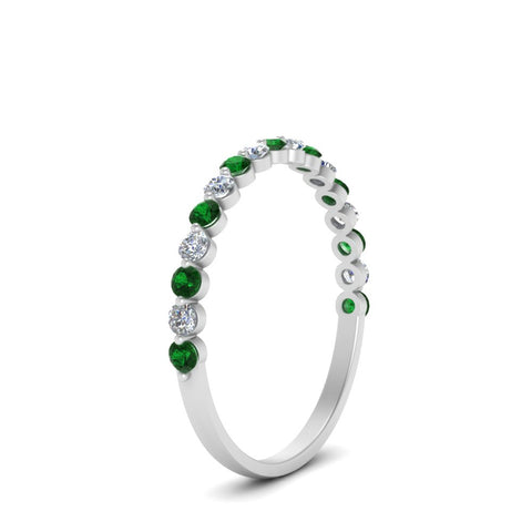 shared-prong-half-eternity-diamond-band-with-emerald-in-white-gold-FDENS3023BGEMGR-NL-WG