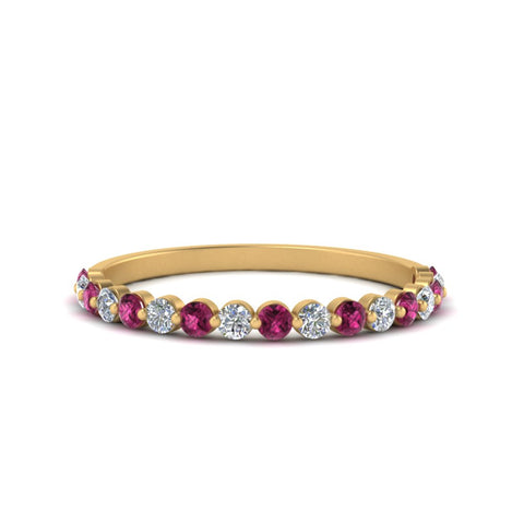 shared-prong-half-eternity-diamond-band-with-pink-sapphire-in-yellow-gold-FDENS3023BGSADRPI-NL-YG