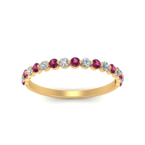 shared-prong-half-eternity-diamond-band-with-pink-sapphire-in-yellow-gold-FDENS3023BGSADRPI-NL-YG