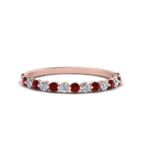 shared-prong-half-eternity-diamond-band-with-ruby-in-rose-gold-FDENS3023BGRUDR-NL-RG