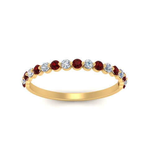 shared-prong-half-eternity-diamond-band-with-ruby-in-yellow-gold-FDENS3023BGRUDR-NL-YG