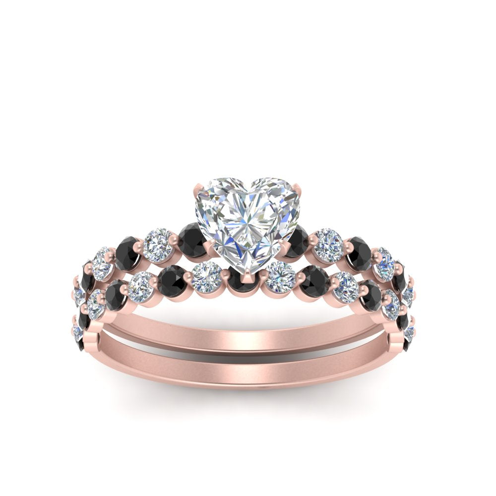 shared-prong-heart-engagement-and-wedding-ring-set-with-black-diamond-in-FDENS3023HTGBLACK-NL-RG