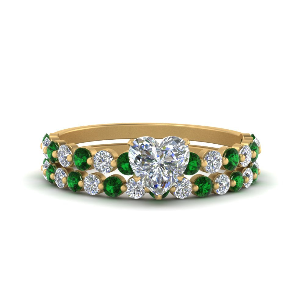 shared-prong-heart-engagement-and-wedding-ring-set-with-emerald-in-FDENS3023HTGEMGR-NL-YG