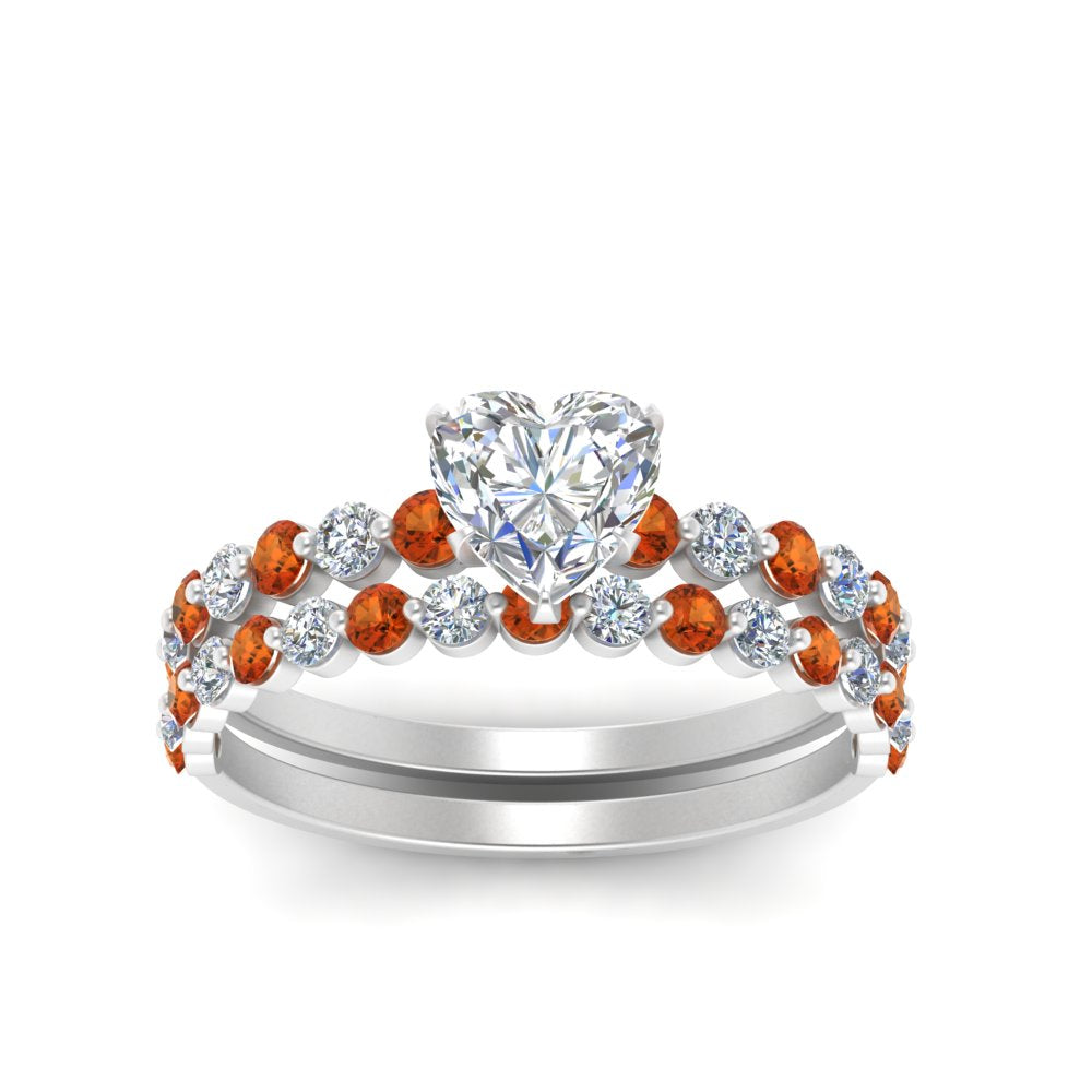 shared-prong-heart-engagement-and-wedding-ring-set-with-orange-sapphire-in-FDENS3023HTGSAOR-NL-WG