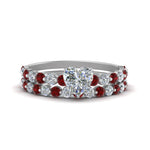 Load image into Gallery viewer, shared-prong-heart-engagement-and-wedding-ring-set-with-ruby-in-FDENS3023HTGRUDR-NL-WG
