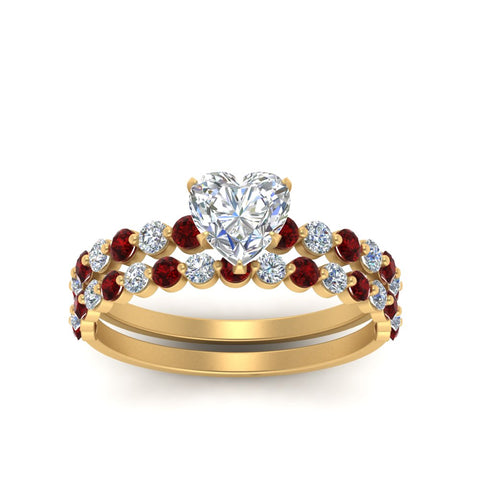 shared-prong-heart-engagement-and-wedding-ring-set-with-ruby-in-FDENS3023HTGRUDR-NL-YG