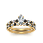 Load image into Gallery viewer, shared-prong-marquise-engagement-and-wedding-ring-set-with-black-diamond-in-FDENS3023MQGBLACK-NL-YG
