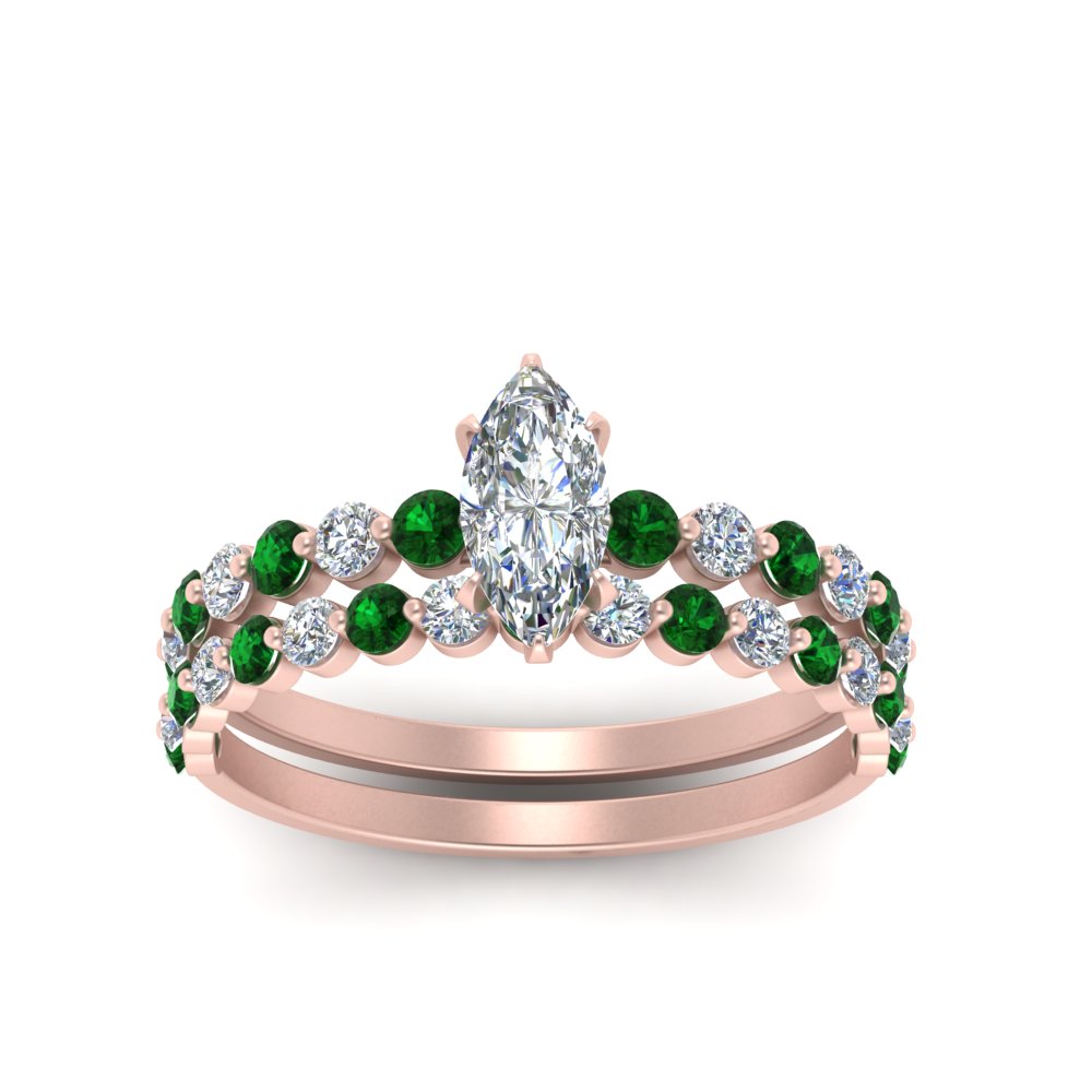shared-prong-marquise-engagement-and-wedding-ring-set-with-emerald-in-FDENS3023MQGEMGR-NL-RG