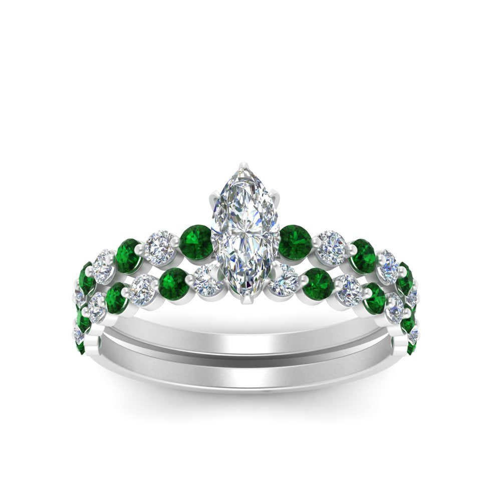 shared-prong-marquise-engagement-and-wedding-ring-set-with-emerald-in-FDENS3023MQGEMGR-NL-WG