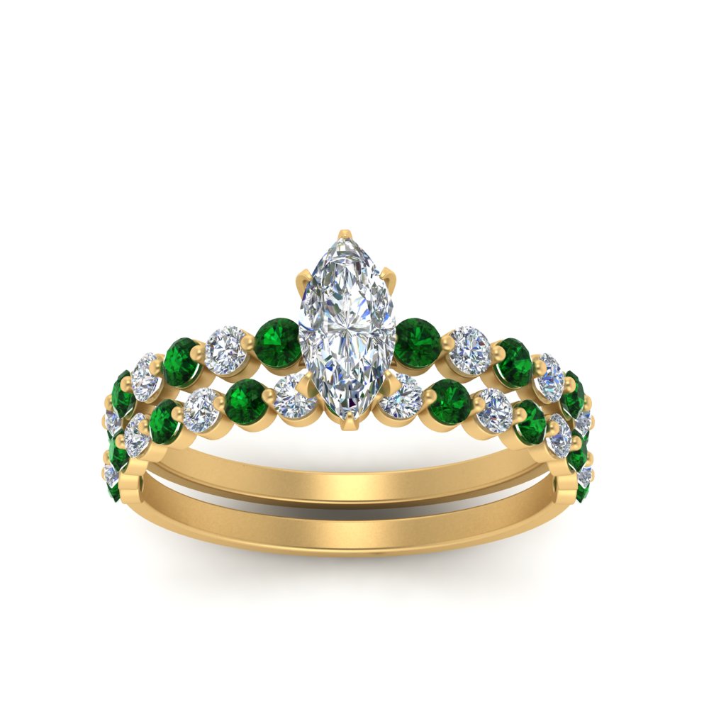 shared-prong-marquise-engagement-and-wedding-ring-set-with-emerald-in-FDENS3023MQGEMGR-NL-YG