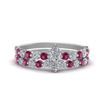 Load image into Gallery viewer, shared-prong-marquise-engagement-and-wedding-ring-set-with-pink-sapphire-in-FDENS3023MQGSADRPI-NL-WG
