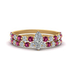 Load image into Gallery viewer, shared-prong-marquise-engagement-and-wedding-ring-set-with-pink-sapphire-in-FDENS3023MQGSADRPI-NL-YG
