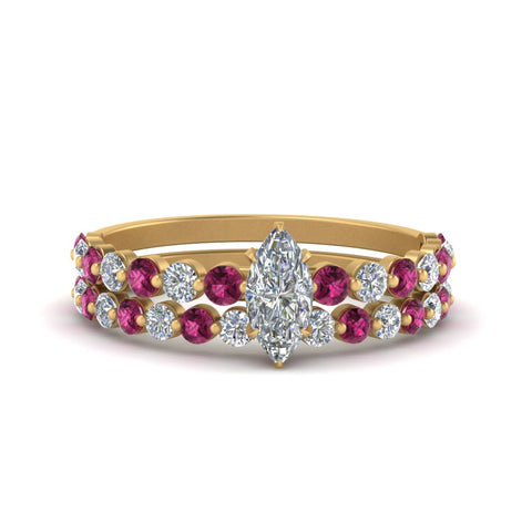 shared-prong-marquise-engagement-and-wedding-ring-set-with-pink-sapphire-in-FDENS3023MQGSADRPI-NL-YG