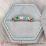 Load image into Gallery viewer, shared-prong-marquise-stacking-emerald-ring-in-yellow-gold-fd9403-sr-fancyhand-nl-yg.jpg
