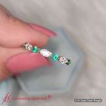 Load image into Gallery viewer, shared-prong-marquise-stacking-emerald-ring-in-yellow-gold-fd9403-sr-fancyhand-nl-yg.jpg
