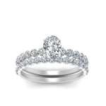 Load image into Gallery viewer, shared-prong-oval-engagement-and-wedding-ring-set-in-FDENS3023OV-NL-WG
